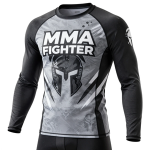 Camiseta de Manga Larga para Hombre, de Alta Demanda, para Competición de Equitación, Transpirable, de Spandex, para Entrenamiento, Natación, MMA - Product Image 4