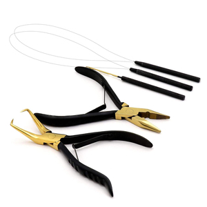 Premium Professional Salon Grade Stainless Steel Hair Extension <b>Tool</b> Kit for Tape-In Keratin Bond Styles Eco-Friendly Customized - Product Image 1