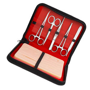 Grand tapis en silicone de 14 pouces pré-découpé pour kit d'entraînement aux sutures, destiné aux étudiants en médecine, médecine vétérinaire et soins infirmiers, ensemble orthopédique pour usage hospitalier - Product Image 4