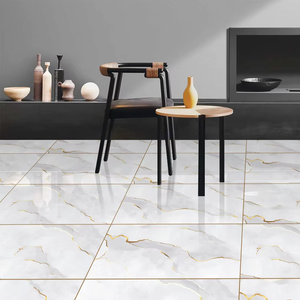 Azulejos de Porcelana Modernos Color Oro Ceniza, Acabado Mate, Resistentes al Ácido, Antideslizantes, para Pisos y Paredes Interiores, para Hoteles, Villas y Apartamentos - Product Image 1