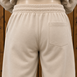 Ensemble de survêtement premium pour homme à épaules tombantes, style décontracté pour l'extérieur, avec col ras du cou, taille élastique et cordon de serrage, coupe décontractée - Product Image 6