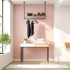 <span class=keywords><strong>Porte</strong></span>-<span class=keywords><strong>manteau</strong></span> <span class=keywords><strong>mural</strong></span> industriel <span class=keywords><strong>de</strong></span> 40 pouces, séchoir à vêtements <span class=keywords><strong>pour</strong></span> placard, chambre, <span class=keywords><strong>salle</strong></span> <span class=keywords><strong>de</strong></span> <span class=keywords><strong>bain</strong></span>, organisateur <span class=keywords><strong>de</strong></span> rangement Y-04 - Product Image 3