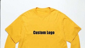 เสื้อยืดแขนยาวสองชั้นคุณภาพสูงแบบสั่งทำจากผู้ผลิต OEM สำหรับผู้ชาย เสื้อโอเวอร์ไซส์ลำลองแบบเรียบ สำหรับสกรีนลาย - Product Image 5