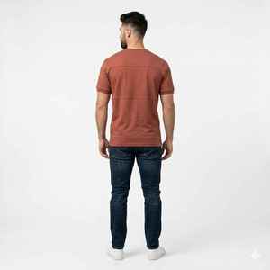 เสื้อยืดโอเวอร์ไซส์ ลายกราฟิกแบบวินเทจ สั่งทำได้ตามแบบของคุณ พร้อมโลโก้ ไซส์พลัส เสื้อยืดเปล่าผ้าคอตตอนหนานุ่มสำหรับผู้ชาย - Product Image 2