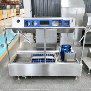 Station d'hygiène industrielle en acier inoxydable 304 pour le lavage, le séchage, la désinfection et le nettoyage des bottes (hauts et semelles) pour l'entrée d'atelier - Product Image 4
