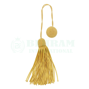 Frange à pampilles dorée en tissu de qualité supérieure, 100 % rayonne, pour rideaux et vêtements – Meilleure vente - Product Image 1