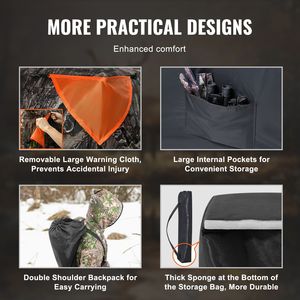 Capanno da Caccia Portatile e Resistente con Visibilità a 288 Gradi per 6-7 Persone, Pop-Up, con Borsa per il Trasporto - Product Image 5