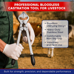 Herramientas de Alta Calidad para el Cuidado Animal, Juego de Instrumentos Veterinarios Profesionales de Acero Inoxidable para la Castración de Ganado - Product Image 6