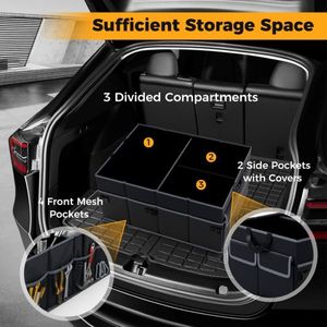 Organizador de Maletero de Coche Portátil con Bolsillos Laterales para Viajes - Product Image 4