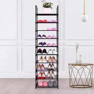 High Capacity <b>Shoe</b> <b>Rack</b> Ten <b>Tier</b> Vertical Organizer Space Saving Design Strong Stable Frame Large Storage Modern Home Display - Product Image 4