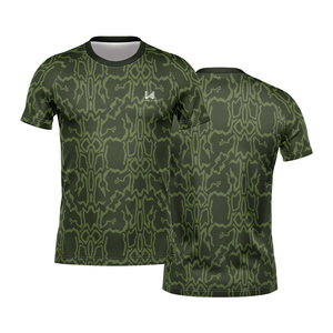 Custom Front Logo Sublimation Printed Short Sleeve O Neck T <b>Shirts</b> for Men Quick Dry Eco Friendly Regular Fit Breathable Fabric - Product Image 3