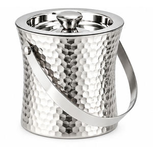 Seau à glace isotherme en acier inoxydable à double paroi avec couvercle et poignées latérales pour champagne et vin, idéal pour hôtels, bars et fêtes (vente en gros) - Product Image 2