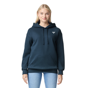 Sweat à capuche unisexe bleu foncé en mélange polyester/coton, avec poche en polaire, respirant, séchage rapide, coupe-vent, manches longues, décontracté, hiver - Product Image 1