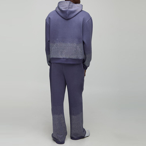 Survêtement en strass OEM ODM, design personnalisé, haute qualité, prix d'usine, doux, léger, confortable, vêtements streetwear tendance - Product Image 2