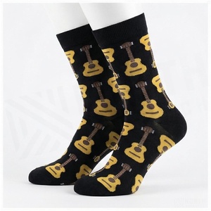 Crew <b>Socks</b> Geometric Pattern Blue Breathable <b>Running</b> <b>Socks</b> for Adults Spring Season - Product Image 3