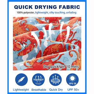 Shorts de plage décontractés pour hommes, sur mesure, avec taille élastique et cordon de serrage, couleur unie, séchage rapide - Product Image 5