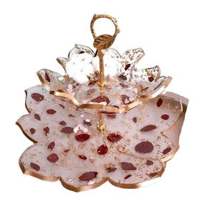 DIY ถาดผลไม้ทรงกลม3ชั้นแม่พิมพ์อีพ็อกซี่ถาดชาแม่พิมพ์ซิลิโคนสำหรับเรซินศิลปะ - Product Image 1