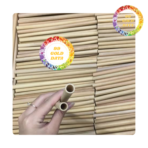 Pailles en bambou naturel écologiques réutilisables pour jus et smoothies - Product Image 3