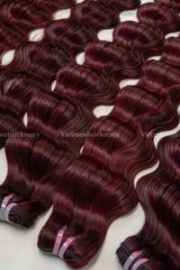 Extensiones de cabello humano vietnamita ondulado del océano profundo de calidad Remy enredos y desprendimiento gratis - Product Image 3