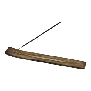 Porte-encens en bois avec design de couverts, finition multicolore et peinte, vaisselle et diffuseur d'aromathérapie - Product Image 2