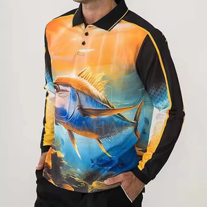 เสื้อโปโลตกปลา UPF50 ป้องกันรังสียูวี รุ่นใหม่ เสื้อโปโลตกปลาสำหรับผู้ชาย รับสกรีนโลโก้ เสื้อโปโลแขนยาวสำหรับผู้ชาย - Product Image 3