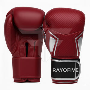 Gants de boxe professionnels en cuir PU pour l'entraînement, fabriqués sur mesure, avec fermeture auto-agrippante et évacuation de l'humidité - Product Image 1