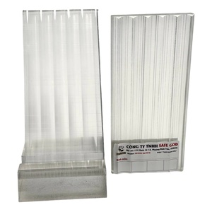 Verre trempé cannelé moderne de haute qualité, garantie 4 ans pour les cloisons de salle de bain, les portes de placards, les escaliers de salle de bain, la salle à manger - Product Image 1