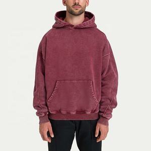 Sudadera con Capucha de Algodón Personalizada al por Mayor, Sudadera Oversize Estilo Urbano para Hombre, Bajo MOQ, Suministro a Granel - Product Image 2