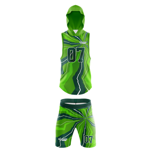 <b>Men</b>’s Custom Flag Football Uniform Hooded Jersey Set Breathable Training Apparel Sublimation Team Wear - Product Image 2