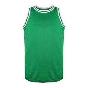 Vente en gros de maillots de basket-ball pour hommes de haute qualité, 100% polyester, maille, design personnalisé, sans manches, avec poignets côtelés - Product Image 1
