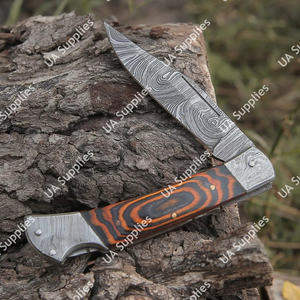 Cuchillo Plegable EDC de Acero de Damasco de Alta Calidad, Grado Industrial, Afilado como una Navaja, para Campismo, Caza, Supervivencia y Uso General al Aire Libre - Product Image 4