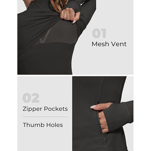 Chaqueta Deportiva Activa para Mujer, de Nailon, Ajustada, Elástica, Transpirable, Ligera, con Cierre - Product Image 5