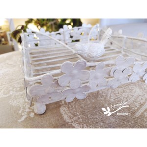 Cute Handmade Paper Napkin Holder With Bird And Flower Design White Metal <b>Stand</b> For Table Decor - Product Image 5
