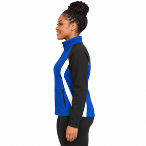 Veste softshell pour femme, broderie personnalisée, fermeture éclair intégrale, manches longues, randonnée, camping, décontractée, vente en gros, vêtements d'équipe, vêtements de sport - Product Image 4