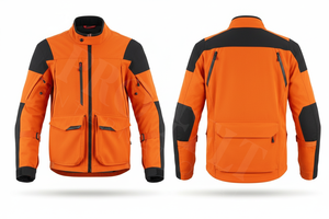 เสื้อแจ็คเก็ตมอเตอร์ไซค์แบบกันน้ำสำหรับผู้ชาย ขายส่ง ทนลม ระบายอากาศได้ดี มีหลายกระเป๋า เหมาะสำหรับขี่มอเตอร์ไซค์และทำงานกลางแจ้ง รับผลิตแบบ OEM ODM - Product Image 5