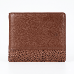 WRIZA Genuine Leather Bifold <b>Wallet</b> for Men | Two-Tone Coin Pocket Card Slots | <b>RFID</b> Blocking Credit Card Holder Currency - Product Image 1