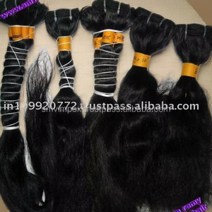 100% Extensions de cheveux humains Remy à double trame douce et non traitée, tissage de cheveux bruts non transformés sans noix - Product Image 6