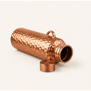 Premium Quality Handmade Copper Water <b>Bottle</b> with Leak Proof Cap From Uttar Pradesh for Healthy Living Eco Friendly Drinking - Product Image 1