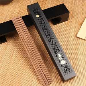Handmade Wooden Incense <b>Burner</b> Set With Laser Cut Patterns And Decorative Inlays <b>For</b> Aromatic Use Air Incense Sticks Holder - Product Image 1