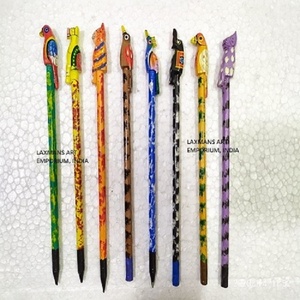 Lápices de madera pintados a mano para niños, lápices hechos a mano para niños, venta al por mayor, lápiz de madera, regalo de madera, juguetes de madera - Product Image 2