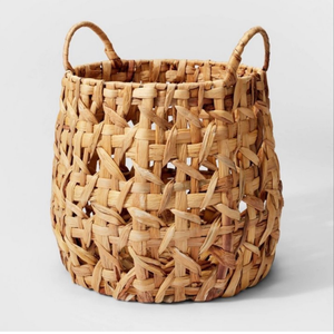 Cesta Decorativa Moderna de Jacinto de Agua Hecha a Mano, Multifuncional, Colores Personalizados para Organización y Almacenamiento del Hogar - Product Image 3