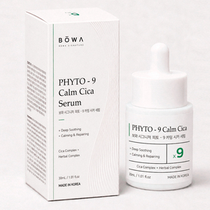 Sérum Apaisant pour la Peau BOWA SIGNATURE PHYTO-99 Blanchissant à la Niacinamide, Calm Cica Centella 8000ppm, Acide Hyaluronique 2000ppm, 30mL - Product Image 1