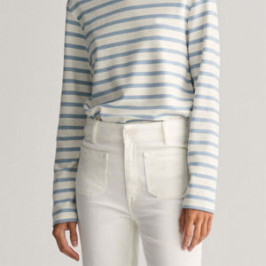 เสื้อยืดแขนยาวผู้หญิงสีพื้นเรียบง่าย ทรงหลวม ผ้าฝ้าย 100% ยืดหยุ่น ระบายอากาศดี เป็นมิตรกับสิ่งแวดล้อม ขายส่ง - Product Image 5