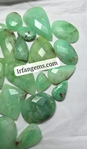 Natural Chrysoprase Faceted High Quality Loose Gemstone Chrysoprase Smooth Mix Shape Cabochon Wholesale Lot Jewelry Making Stone - Product Image 4