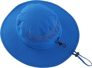 Sombrero de Sol Unisex de Ala Ancha con Correa Ajustable, Transpirable, Impermeable, con Malla y Bordado 3D, Lavado, para Actividades al Aire Libre, Verano, Casual, para Adultos - Product Image 3