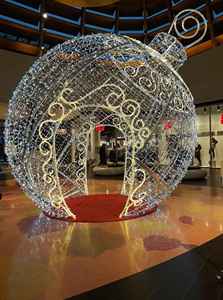 맞춤형 색상 변경 LED 철제 트리 졸업 추수감사절 장식 조명 (쇼핑몰용) - Product Image 2