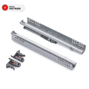 Correderas Inferiores Ajustables de Cierre Suave, Correderas de Cajón de Metal de Extensión Completa de Alta Resistencia - Product Image 1