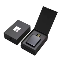 Boîtes d'emballage de parfum de luxe personnalisées en violet, boîtes en carton de luxe avec logo magnétique pour boîte de parfum