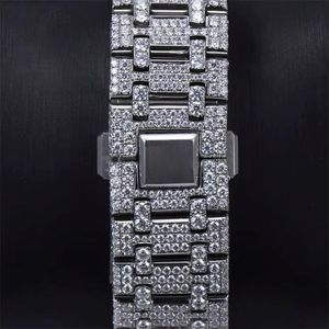 Custom Pass Water Resistant Business Luxury <b>Iced</b> <b>Out</b> Hip Hop VVS D Color Moissanite Analog Glass Dial Men's <b>Watch</b> - Product Image 6