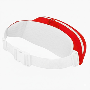 Delta | Sigma | Theta Sorority Fanny Pack <b>Red</b> White Women's Waist Bag With Zipper Pockets Adjustable Strap Travel <b>Belt</b> Bag - Product Image 3